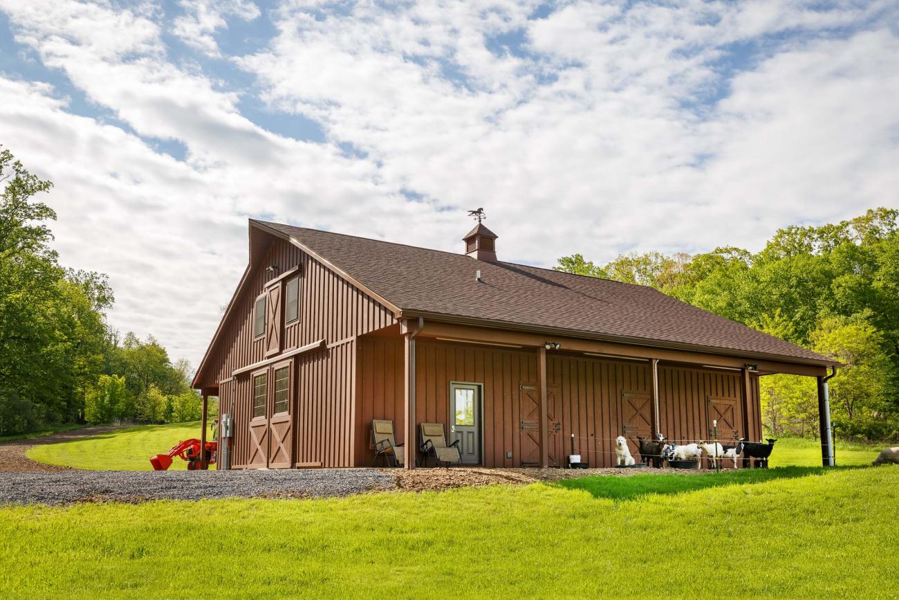 Brown Wooden Horse Barn