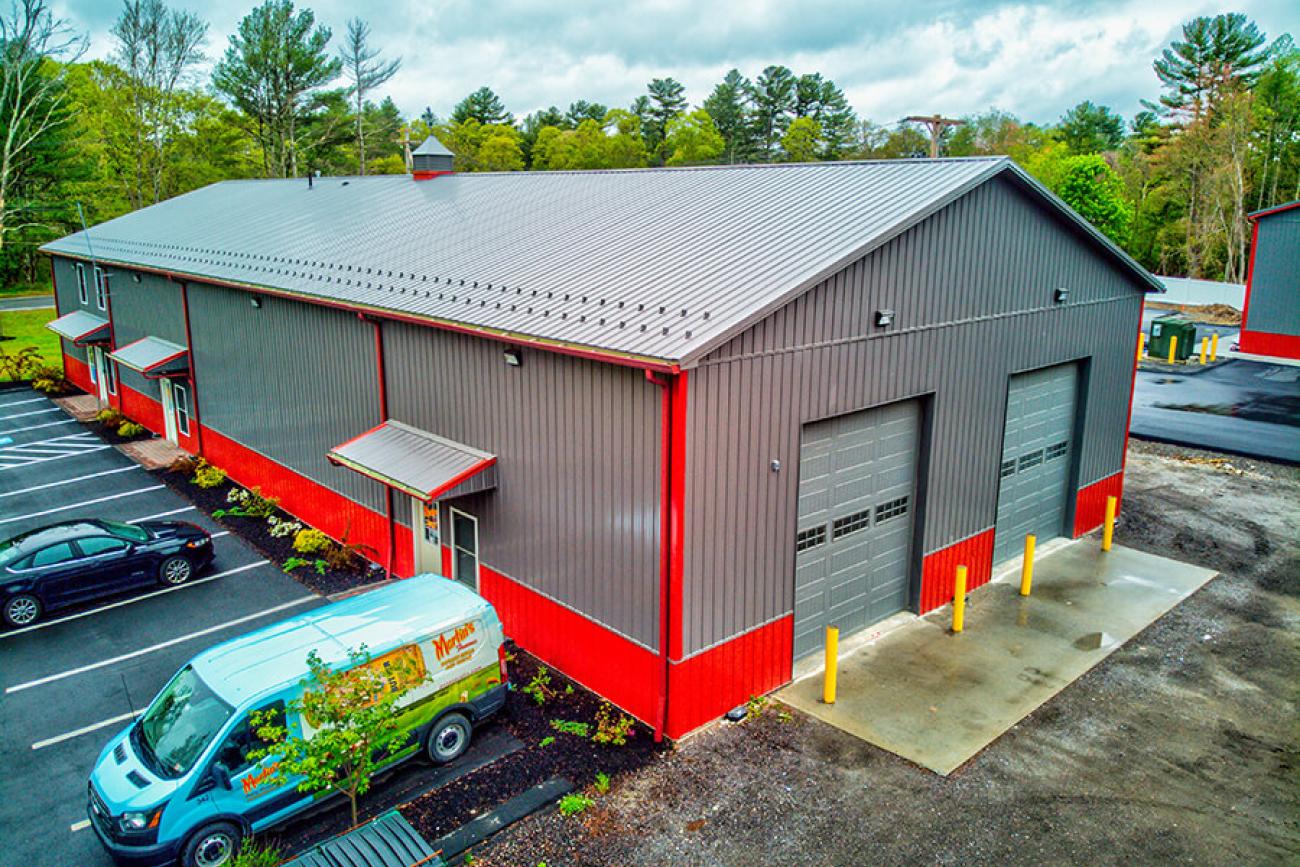 Grey Metal Commercial Building