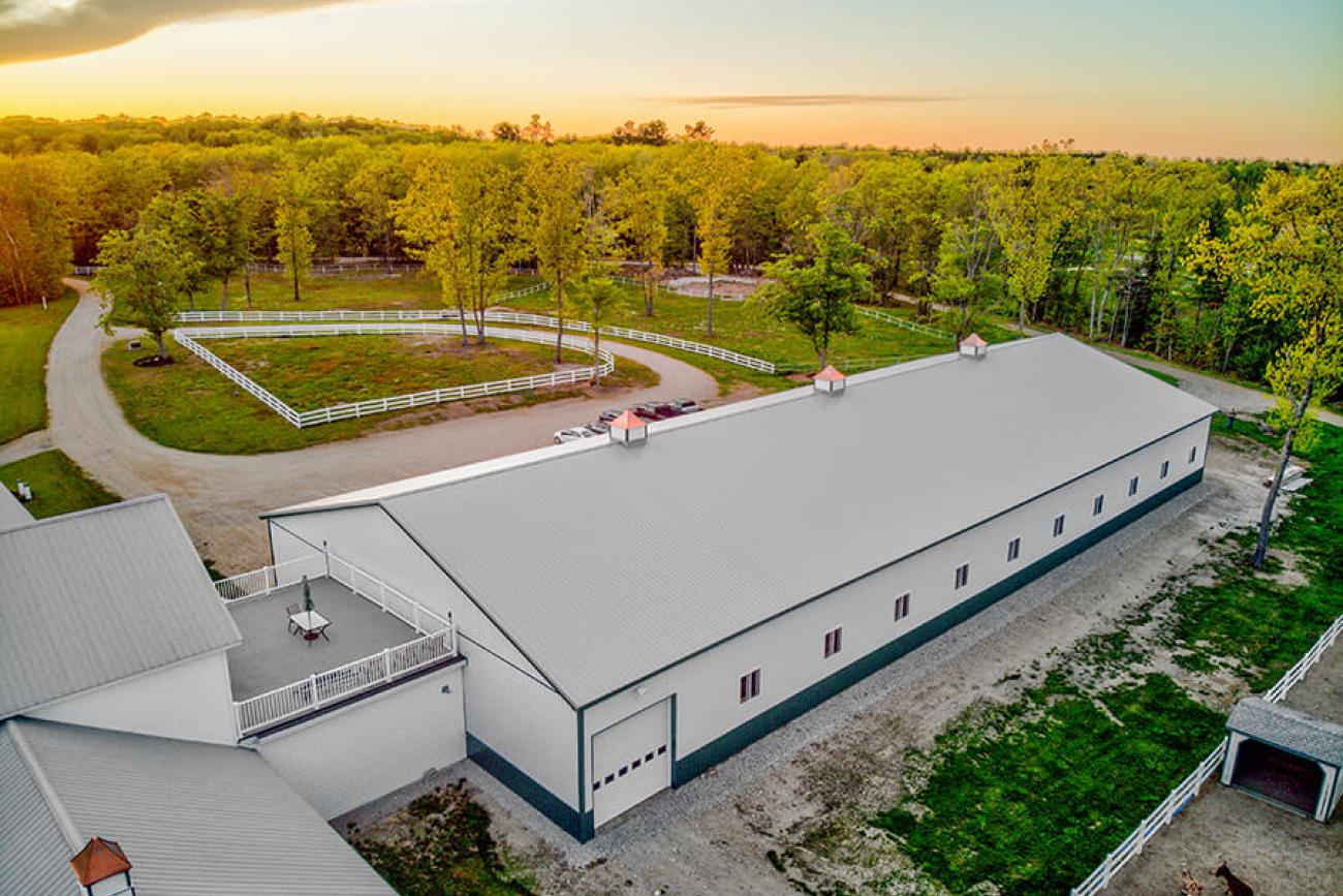 Horse Barn Aerial View