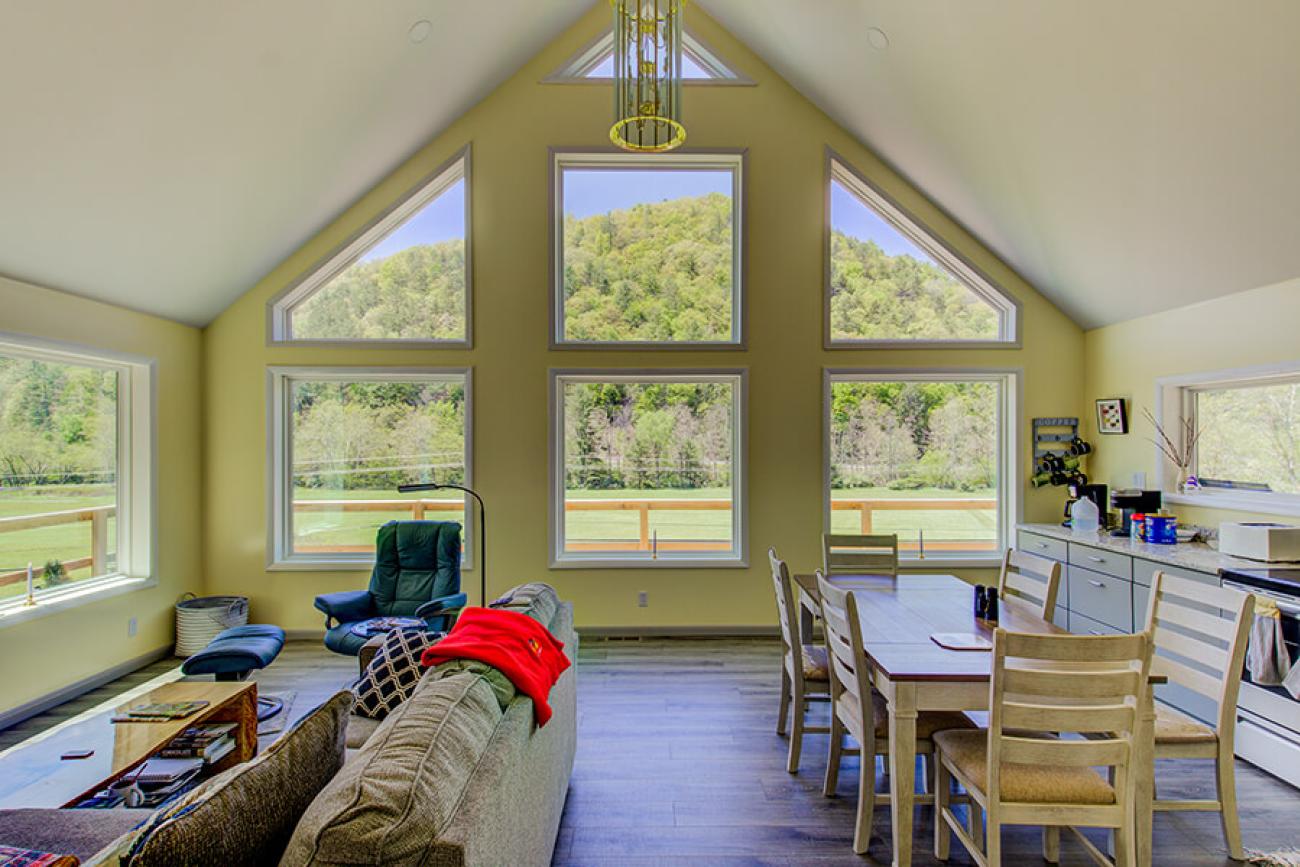 Siding Cabin With Metal Roof Inside