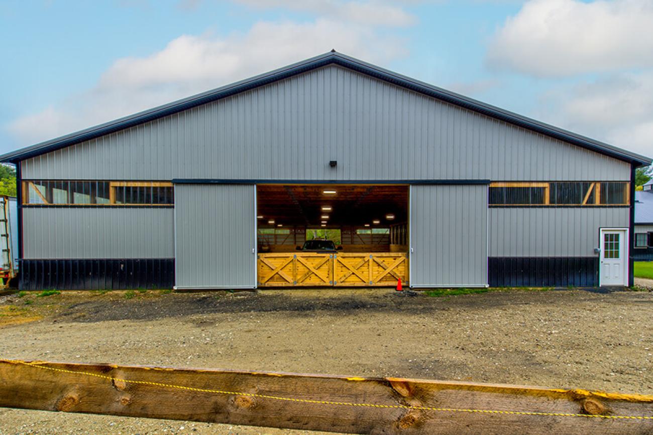 Black &amp; Tan Barn Back View