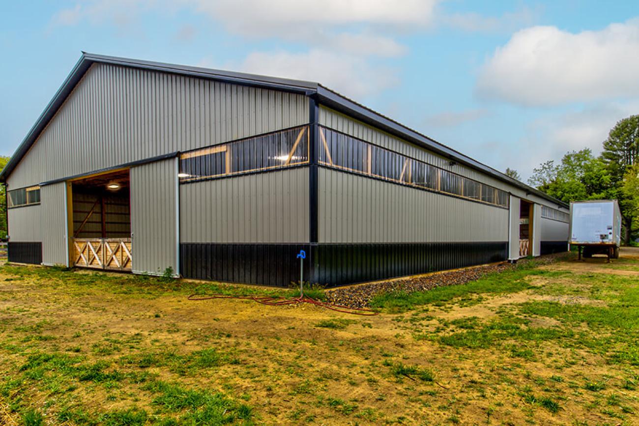Black &amp; Tan Barn Side View