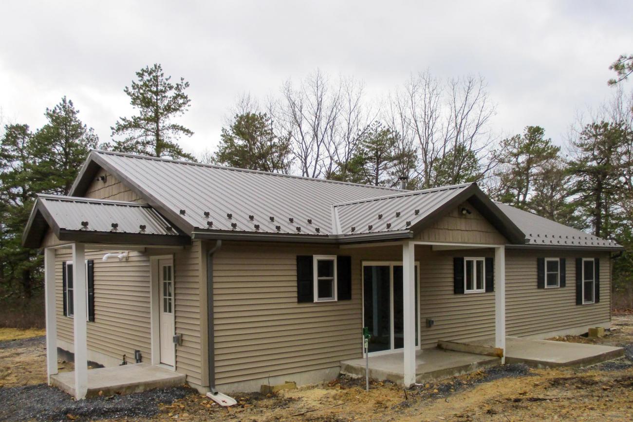 Brown Metal Roof Cabin