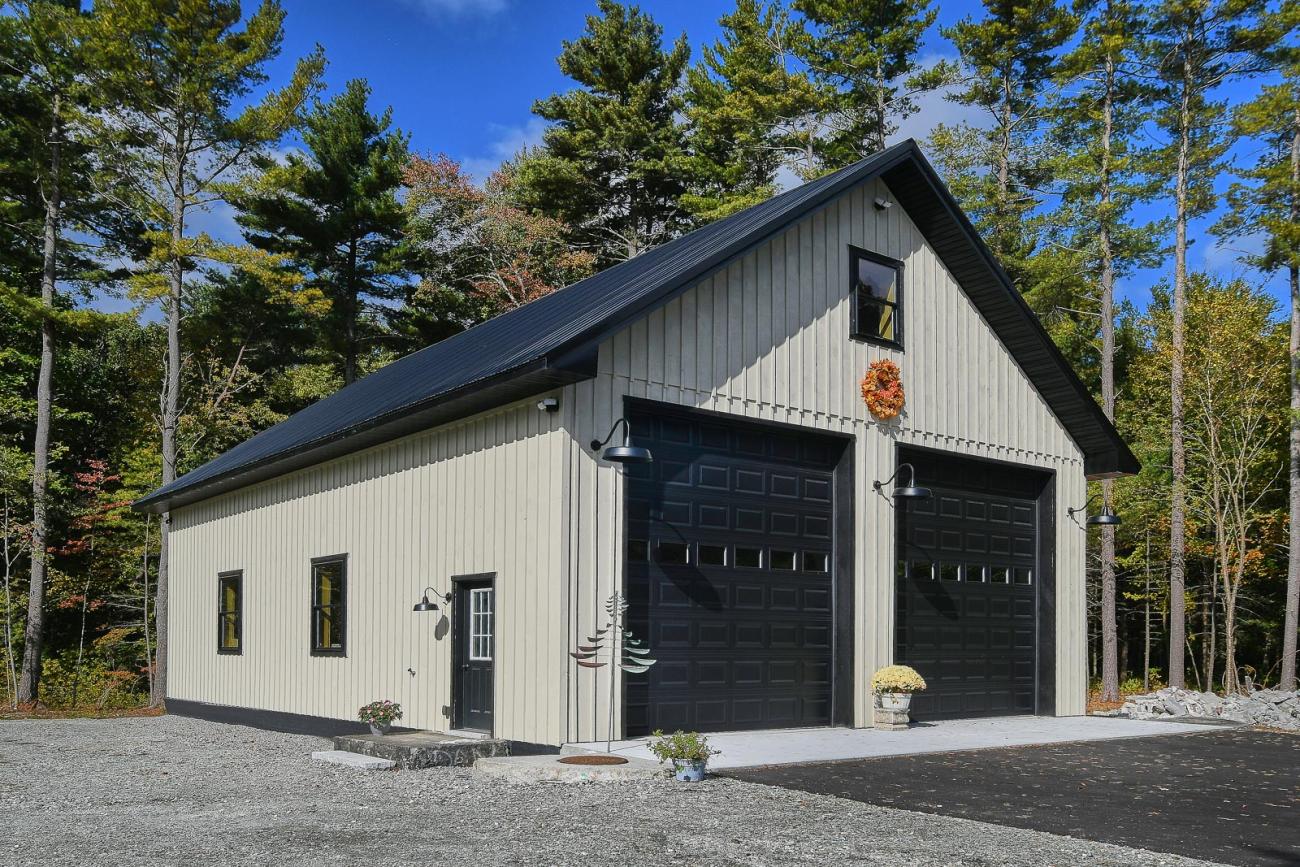 Board & Batten Metal Garage, Walpole, MA