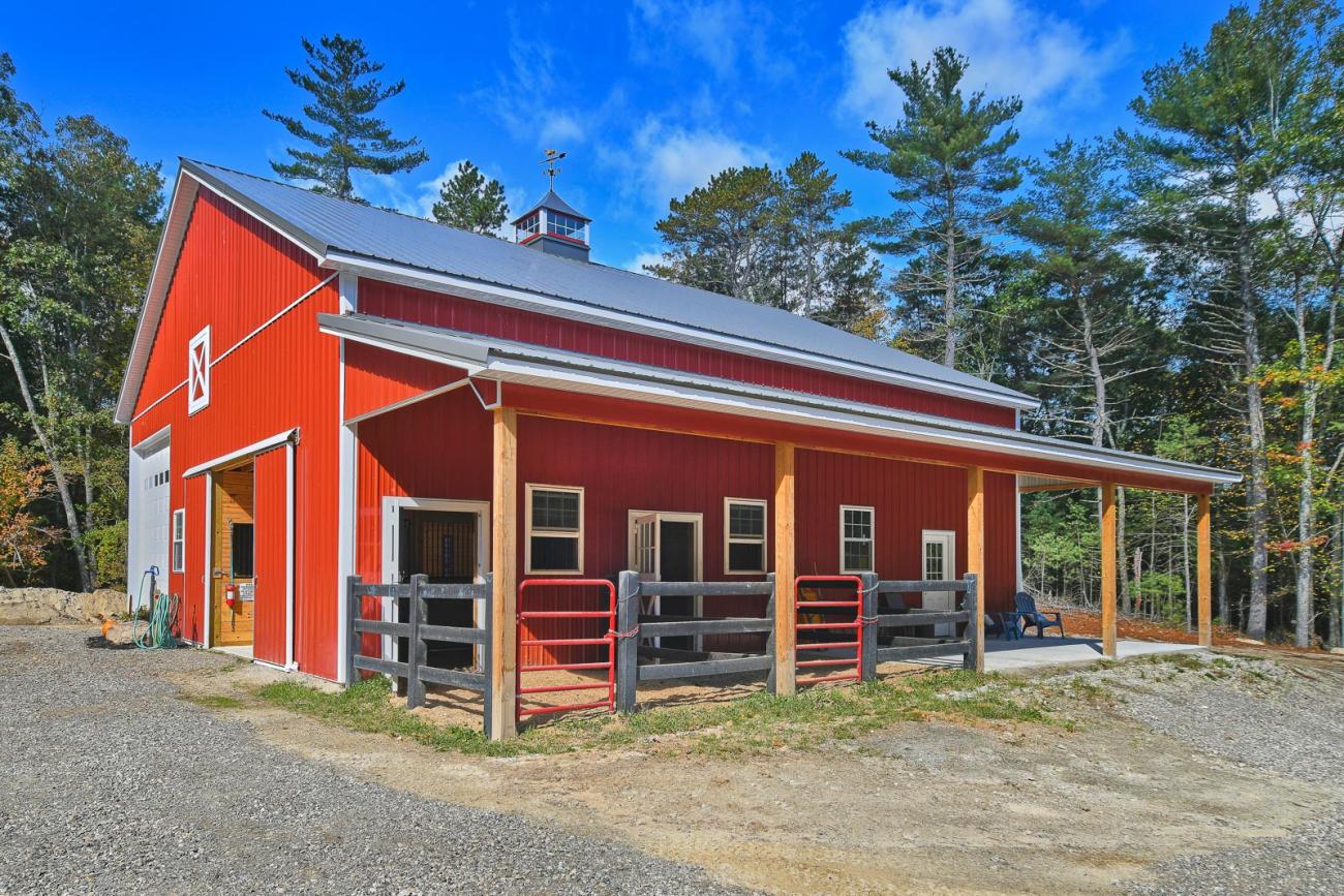 Metal Horse Barn, Douglas, MA