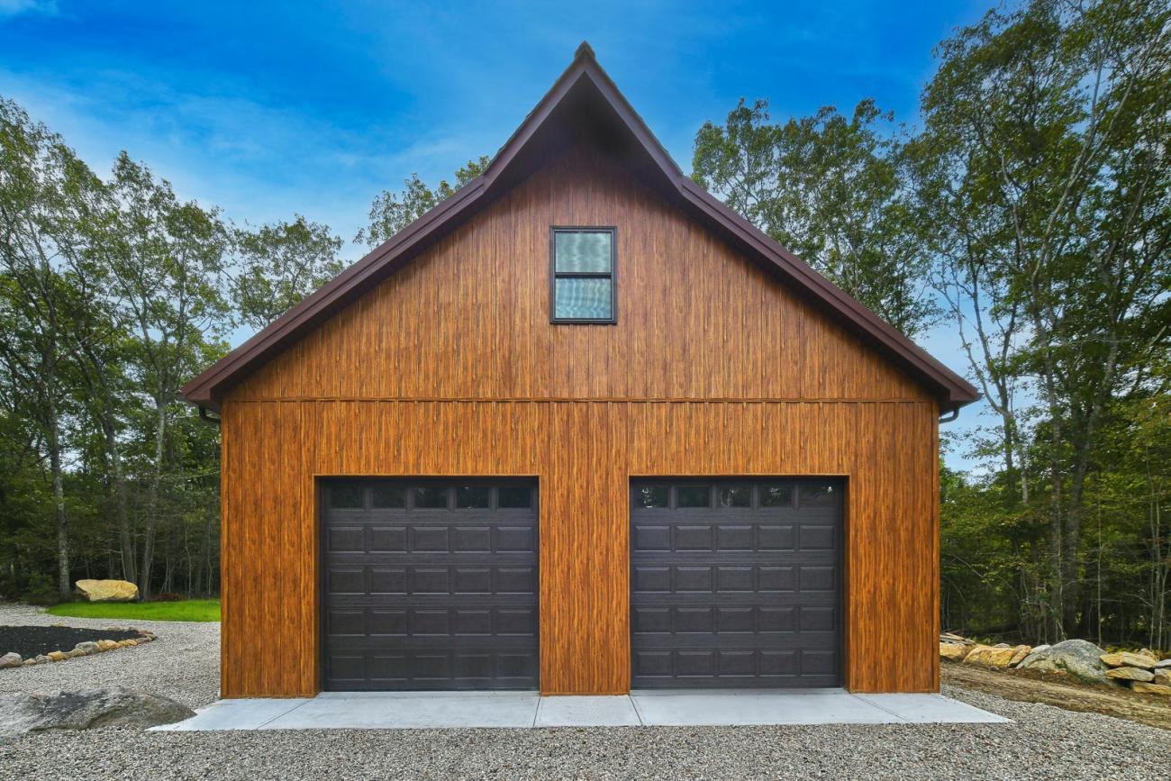 Woodgrain Metal Garage, Tiverton, MA
