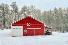 Equestrian Barn in the Winter, Douglas, MA