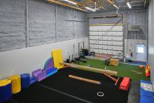 Gym Room, commercial steel building in Bridgewater, MA